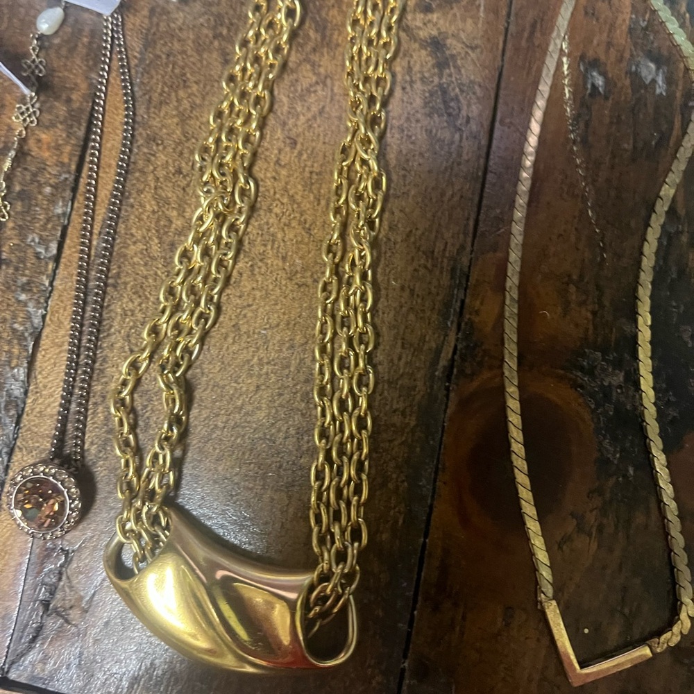 Elegant Gold-Tone Necklace bundle